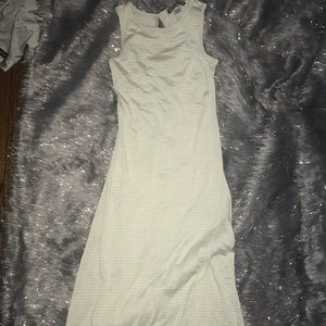 Green & Gray Striped dress